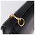 Hermès Bolsa de Ombro HERMES Dolly em Couro Preto e Ouro Auth bs37332 Dourado - vista 10