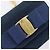 Borsa a tracolla Salvatore Ferragamo Vala Chain in camoscio blu navy e oro Auth 207538 - vista 16