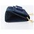 Borsa a tracolla Salvatore Ferragamo Vala Chain in camoscio blu navy e oro Auth 207538 - vista 4