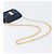 Borsa a tracolla Salvatore Ferragamo Vala Chain in camoscio blu navy e oro Auth 207538 - vista 7