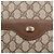 Borsa Tote GUCCI GG Supreme Web Sherry Line PVC Beige Gold 40 02 003 Auth 207471A D'oro - vista 14