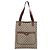 Borsa Tote GUCCI GG Supreme Web Sherry Line PVC Beige Gold 40 02 003 Auth 207471A D'oro - vista 2