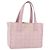 Borsa Tote CHANEL New Travel Line Nylon Rosa CC Oro Auth 206414A D'oro