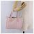 Borsa Tote CHANEL New Travel Line Nylon Rosa CC Oro Auth 206414A D'oro - vista 26