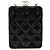 CHANEL Kettenbeutel aus Lammleder Schwarz Goldfarben CC Auth 206632SAV - Ansicht 3