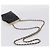 CHANEL Kettenbeutel aus Lammleder Schwarz Goldfarben CC Auth 206632SAV - Ansicht 7