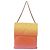Borsa a tracolla CHANEL Large Hobo Matelasse con catena in pelle di vitello Orange Auth ka6476SAM Arancione - vista 2