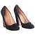 Alaïa Block-Heel-Pumps aus schwarzem Wildleder mit Schleifendetail - Ansicht 2