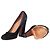 Alaïa Block-Heel-Pumps aus schwarzem Wildleder mit Schleifendetail - Ansicht 7