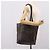 Céline Borsa Tote CELINE Macadam Canvas PVC Pelle Nero Oro Auth 206804 D'oro - vista 24