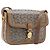 Céline Borsa a tracolla CELINE C Sulky Horse Carriage Coated Canvas Beige Gold Auth 206924 D'oro