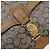 Céline Borsa a tracolla CELINE C Sulky Horse Carriage Coated Canvas Beige Gold Auth 206924 D'oro - vista 17