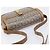 Céline Borsa a tracolla CELINE C Sulky Horse Carriage Coated Canvas Beige Gold Auth 206924 D'oro - vista 6