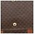 Céline Sac Boston CELINE Macadam PVC Marron Doré Auth gh2383A - vue 10