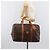 Céline Sac Boston CELINE Macadam PVC Marron Doré Auth gh2383A - vue 26