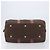 Céline Sac Boston CELINE Macadam PVC Marron Doré Auth gh2383A - vue 9
