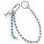 LOUIS VUITTON Portachiavi Ciondolo forma LV metallo Silver MP2619 LV Auth 206379M Argento