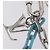 LOUIS VUITTON Portachiavi Ciondolo forma LV metallo Silver MP2619 LV Auth 206379M Argento - vista 7