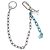 LOUIS VUITTON Portachiavi Ciondolo forma LV metallo Silver MP2619 LV Auth 206379M Argento - vista 8