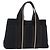 Hermès Bolso de mano HERMES Toroca Horizontal PM Canvas Negro Auth 206842A