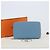 Hermès HERMES Agenda Vision 2 Day Planner Cover Leather Light Blue Silver Auth BA16011V Plata Azul claro - vista 26