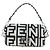 Borsa a tracolla FENDI Mamma Baguette in pelle Mark Jacobs Nera 8BR600 Auth 206295M Nero Argento - vista 2