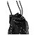 Borsa a secchiello Claris Virot in pelle esotica nera Nero - vista 3
