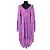 Vestido Balmain de seda morada Púrpura - vista 4