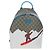 Zaino per bambini GUCCI GG Supreme PVC Beige Silver 851222 Auth LN211M Argento - vista 2