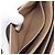 Céline Bolsa de Ombro com Corrente CELINE Couro Marrom Dourado Auth LN054V - vista 24