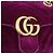 Borsa a tracolla con catena GUCCI GG Marmont Velluto Viola Tono Oro 446744 Auth ka6446V - vista 16