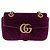 Borsa a tracolla con catena GUCCI GG Marmont Velluto Viola Tono Oro 446744 Auth ka6446V - vista 2