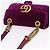 Borsa a tracolla con catena GUCCI GG Marmont Velluto Viola Tono Oro 446744 Auth ka6446V - vista 8