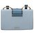 Borsa a tracolla Miu Miu Madras in pelle azzurro tono oro Auth ka6472V Blu chiaro - vista 2