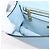 Borsa a tracolla Miu Miu Madras in pelle azzurro tono oro Auth ka6472V Blu chiaro - vista 21