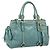 Bolsa de mão Miu Miu em couro 2way azul tom dourado Auth 206643V