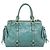 Bolsa de mão Miu Miu em couro 2way azul tom dourado Auth 206643V - vista 2