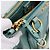 Bolsa de mão Miu Miu em couro 2way azul tom dourado Auth 206643V - vista 24