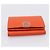 LOEWE Kompaktes Portemonnaie Leder Orange Silber Auth 207651V - Ansicht 6