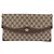 Borsa a tracolla GUCCI GG Supreme PVC Beige Oro 56 02 504 Auth 205220 D'oro - vista 2