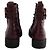 Claudie Pierlot Botas de cordones burdeos - vista 2