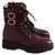 Claudie Pierlot Botas de cordones burdeos - vista 3