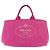 Bolso de mano PRADA Canapa L Canvas Rosa Oro Auth 206733A Dorado - vista 2