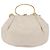 Bolso de mano Miu Miu de cuero 2way White Gold Auth 167659M Blanco Dorado - vista 2