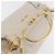 Bolso de mano Miu Miu de cuero 2way White Gold Auth 167659M Blanco Dorado - vista 6