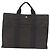 Hermès Sac à main HERMES Her Line MM Canvas Gris Argent Auth 202502A Marron Argenté - vue 2