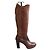 Santoni Stiefel aus braunem Leder