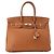 HERMÈS - Borsa a mano Hermès Birkin 35 in pelle clémence marrone gold