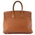 HERMÈS - Borsa a mano Hermès Birkin 35 in pelle clémence marrone gold - vista 3
