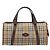 Burberrys Nova Check Boston Bag Canvas Beige Gold Ton Auth BA16134 - Ansicht 2